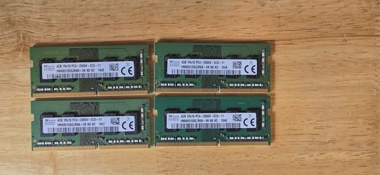 Hynix RAM 4gb  4 Units