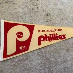 Vintage 80’s Philadelphia Phillies Baseball Banner Not, Harper, Nola, Bohm, Turner