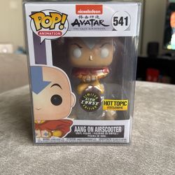 Avatar Funko Pop Aang On Air Scooter Chase GITD Hot Topic Exclusive 