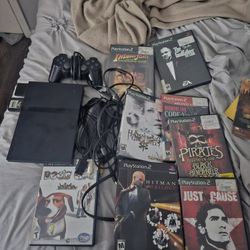 Playstation 2 Slim + Games