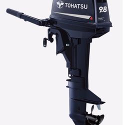 Tohatsu Outboard Boat Motor Short Shaft 9.8 Hp 2 Stroke 4 New John