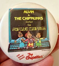 Vintage 1985 Alvin and the Chipmunks Pin