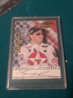 Authentic wheels signature kenny Irwin autographed card