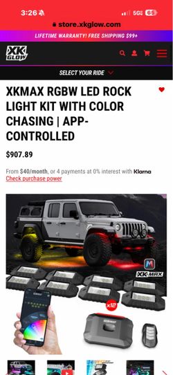 16 pods Rock lights