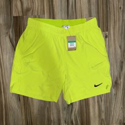 Nike Court Dri-FIT Advantage 9” Tennis Shorts Volt FD5336-389 Mens Size XL