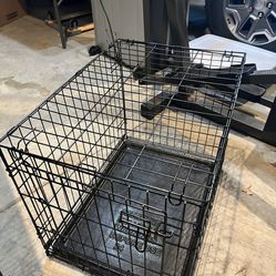 Medium Metal Folding Dog Crate 