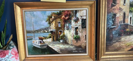 Oil on canvas paintings