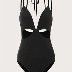 Cutout waist Tied Backless Cami Bodysuit size 8/10 