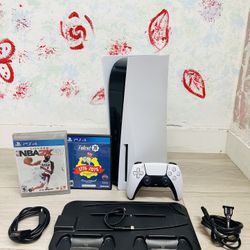 Sony PlayStation 5 Disc Edition - 825GB , Bonus 2 Game  ( Used Very New  )