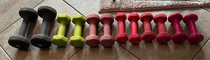 Misc. Neoprene dumbbell sets