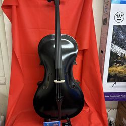Nice Black 4/4 Cello with New Bow, Digital Tuner, Extra Strings $380 Firm