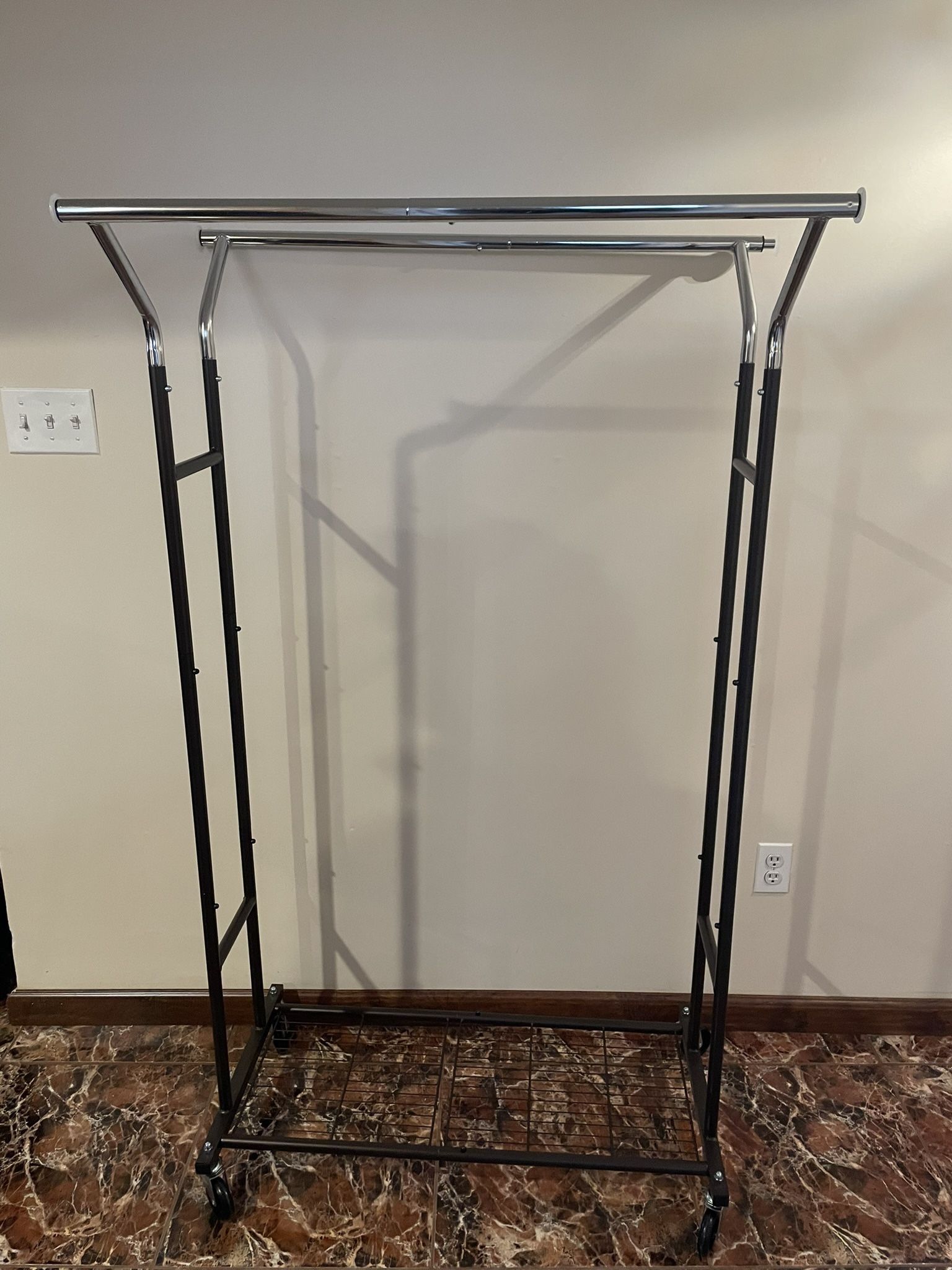 Heavy duty Double Rail Clothing rack