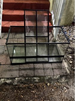 40 GALLON GLASS TANK WITH SCREEN LID