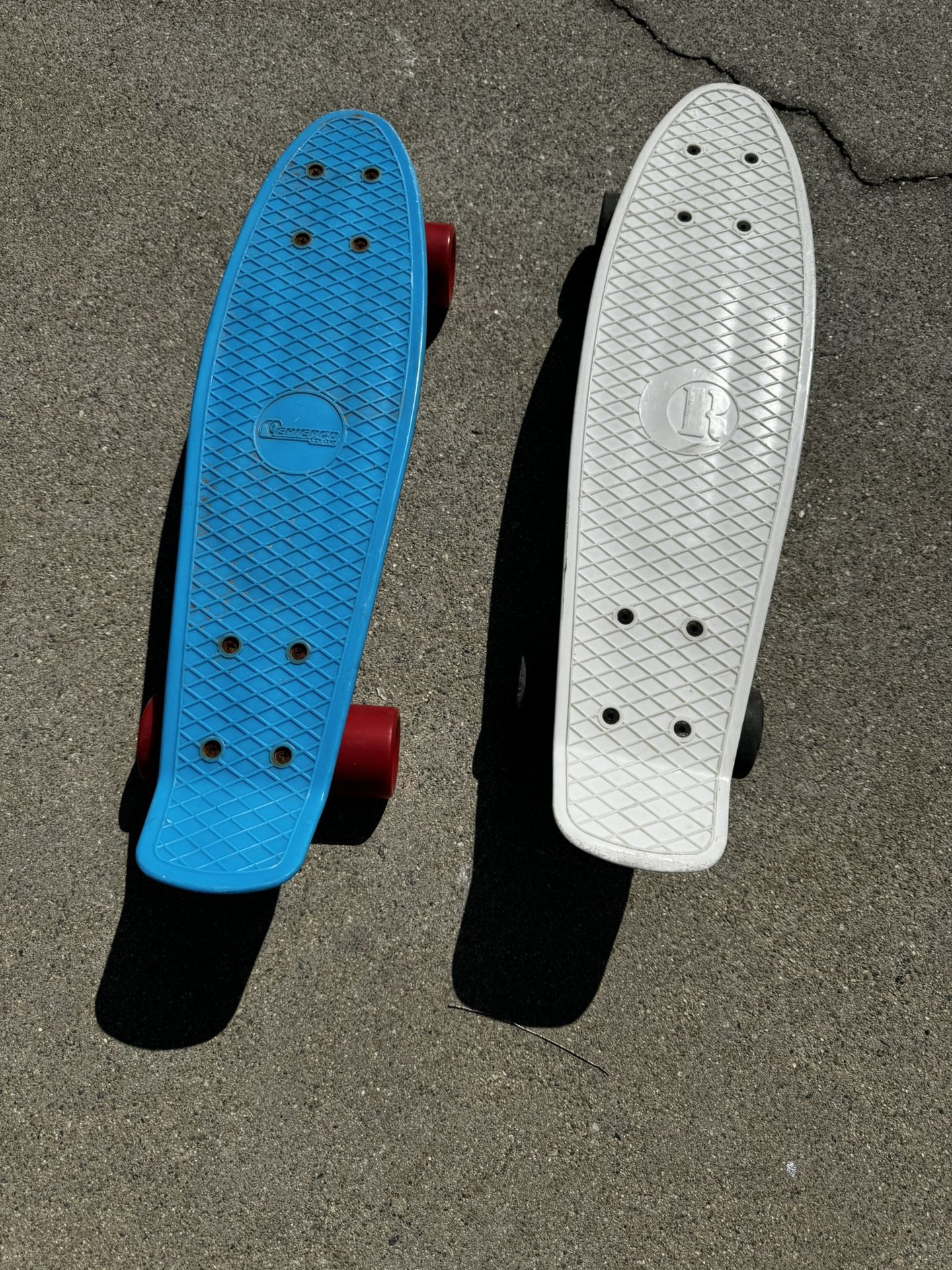 Two small skateboards