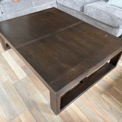 Large Wooden Coffee Table