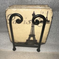 Coasters With Metal Stand