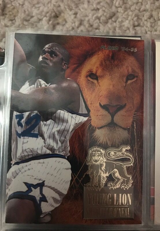 Shaquille O'Neal Young lion basketball card