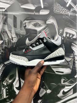Retro 3 Black Cement