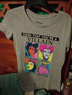 Disney ladies junior villains tshirt