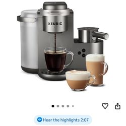 Coffee Machine - Keurig K-Cafe Special Edition Single Serve K-Cup Pod Coffee, Latte and Cappuccino Maker, Nickel 