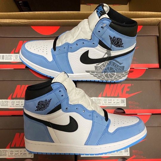 Jordan 1 Retro High White University Blue Black Never Used for Sale in  College Station, TX - OfferUp