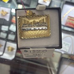 10k Last Supper Pendant 