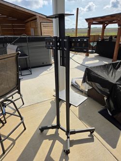 Rolling TV Stand with Wheels