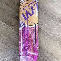 NBA LAB Lakers Skateboard Deck Billi Kid Edition Board Dripping Gold Yellow