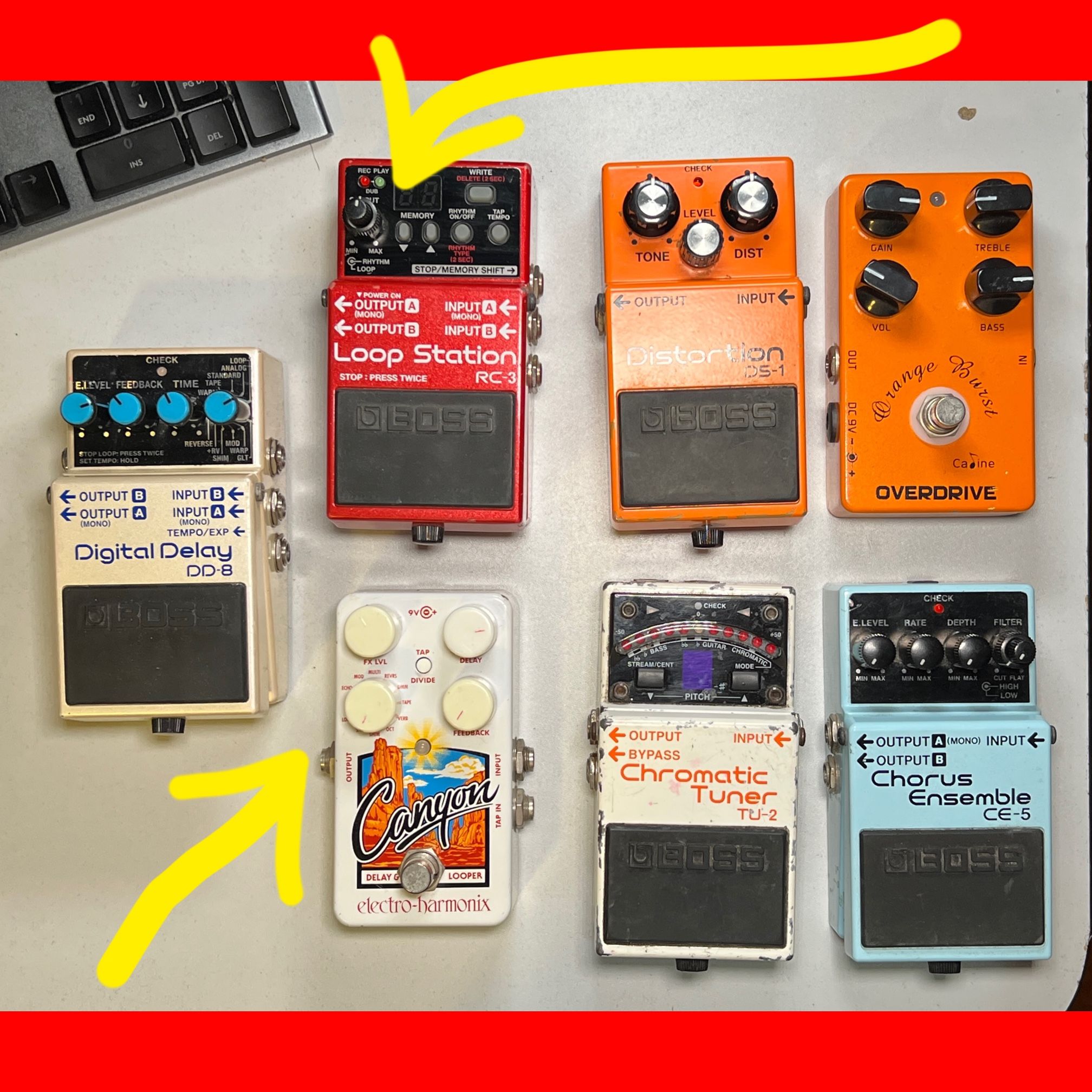 Guitar pedals