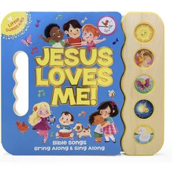 Jesus Loves Me 5-Button Songbook - Perfect Gift for Easter Baskets, Christmas, Birthdays, Baptisms, and More (Little Sunbeams)