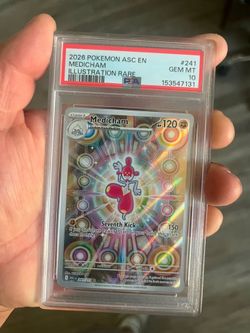PSA 10 Medicham Illustration Rare Pokemon Card 241/217