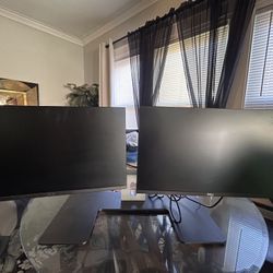 Double Monitor Dell Computers With Stand
