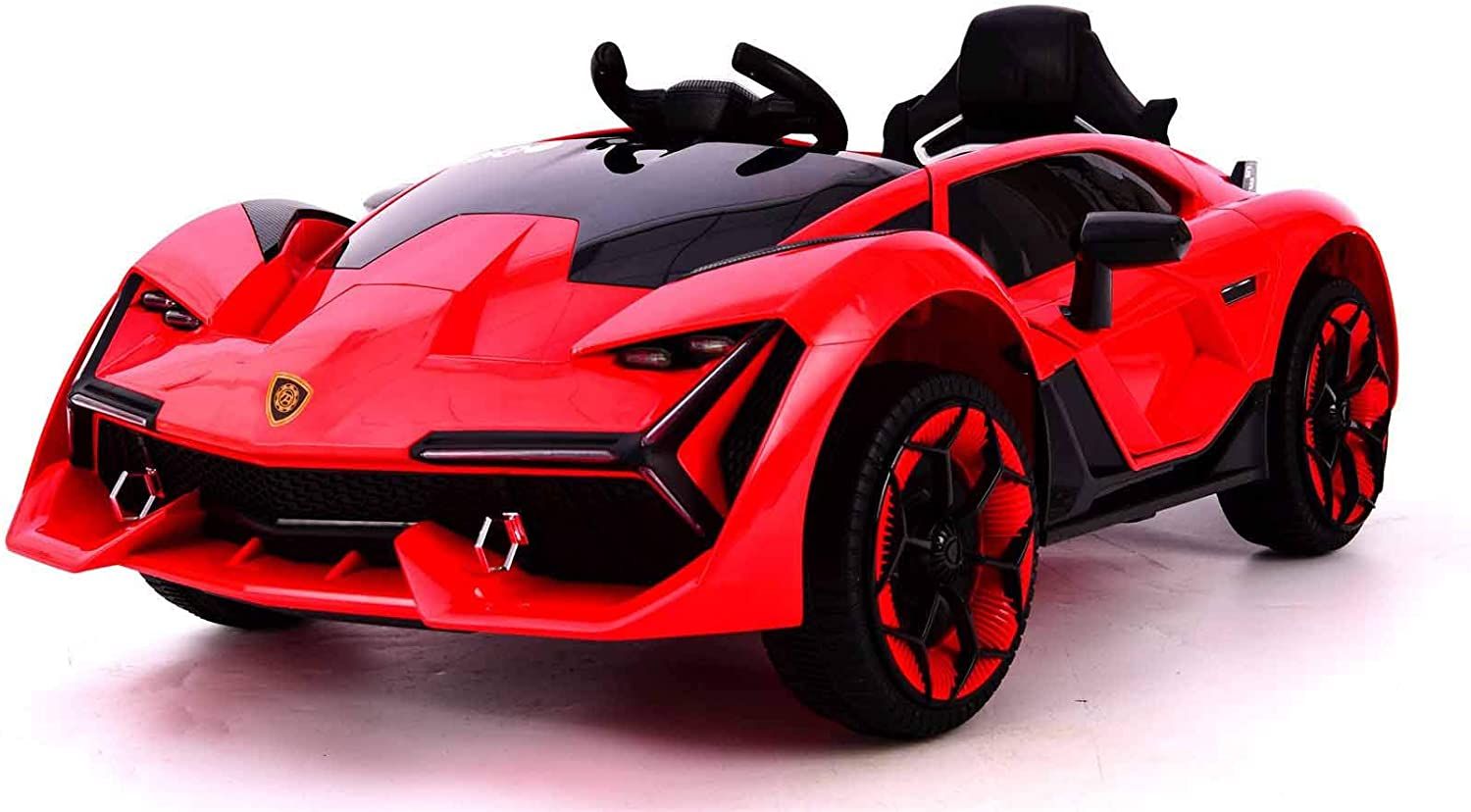 NEW KIDS LAMBO STYLE RIDE ON WITH REMOTE CONTROL MUSIC
