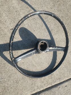 Vw bug 56-59 drop center steering wheel good for core $200