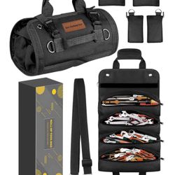 Tool Bag Roll Up Organizer: Gifts for Husband Birthday Present  Fathers Day Idea Mechanic Electrician Tool Gifts for Men Plumber Gardening Motorcycle 