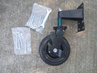 8" Fence Gate rubber Wheel with Brake,