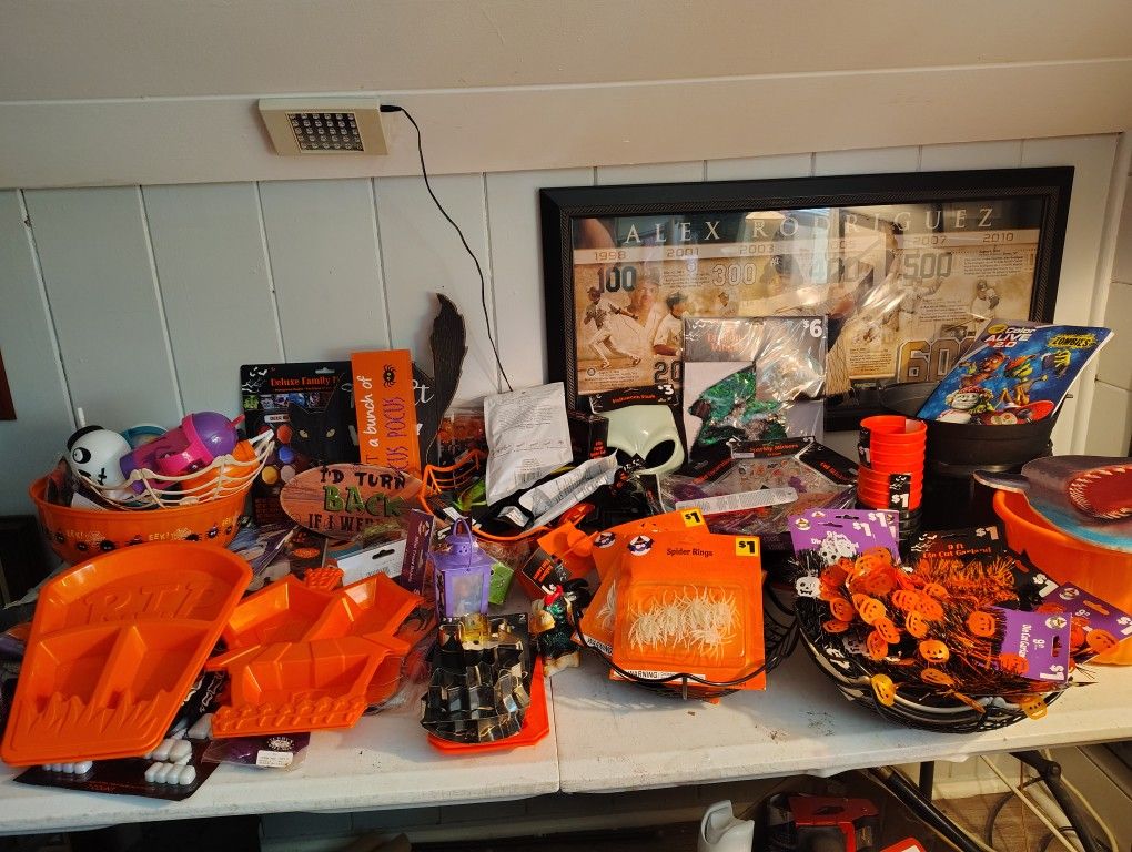 Huge Lot Of Halloween Stuff Most NEW