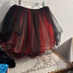 Red White And Black Tutu