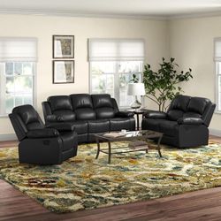 BRAND NEW 3 PIECES RECLINERS COUCH SET IN ORIGINAL BOX