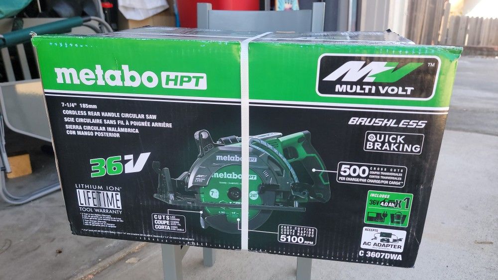 Metabo 36v 7 1/4" Cordless Circular Saw