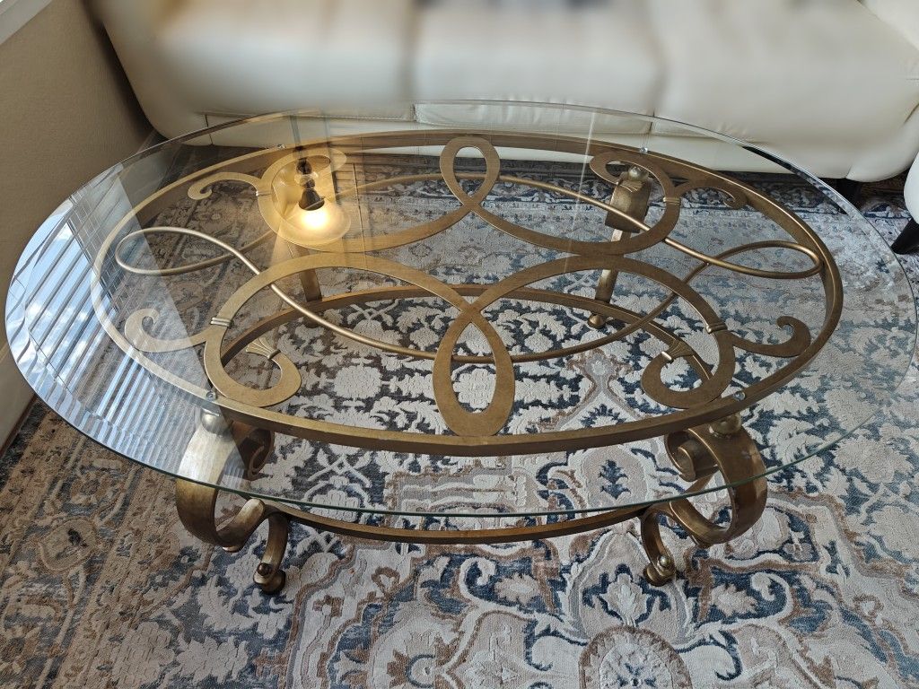 3 Elegant Glass And Metal Table Set - Timeless Craftsmanship And Lasting Quality