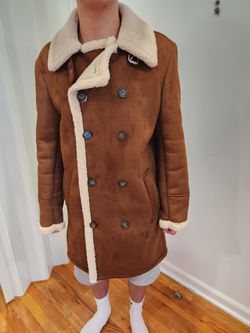 GUESS - Men's  Faux - Shearling Overcoat 