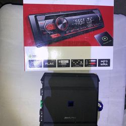 Pioneer Stereo With Remote/alpine Amplifier/2- 12 Inch Inch Subwoofers