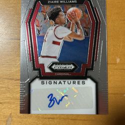 Ziaire Williams 2024 Panini Prizm Draft Picks Autograph Card