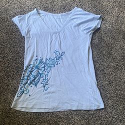 Blue Y2k athletic shirt