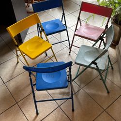 Kid Folding Chairs (5 Chairs)  $4 each