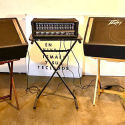 2 Bocinas PEAVEY con (Power Mixer) 6 Canales 