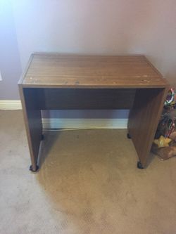 Wooden desk