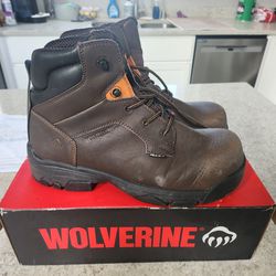 Steel toe boots (size 12 extra wide)