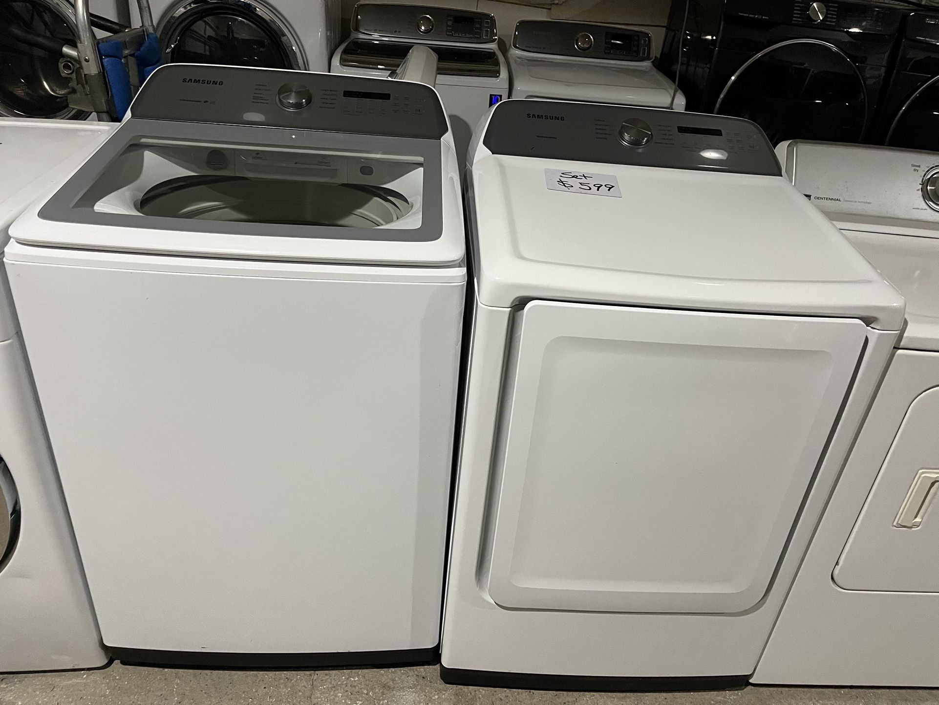 White Set Samsung Washer And Dryer